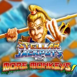 Official Jackpots logo: Stellar Jackpots with More Monkeys by Lightning Box Game at Sportingbet Casino